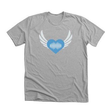 Resonant Heart Tee in heather gray