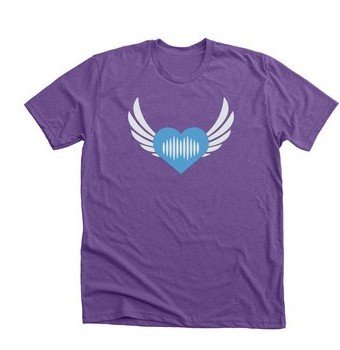 Resonant Heart Tee in purple